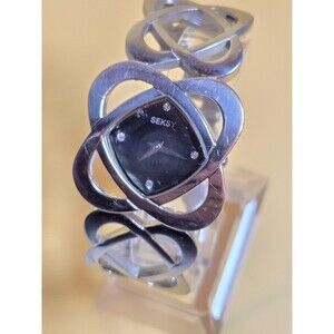 Seksy Sekonda 4159 BKT WR30M Ladies' Silver Bracelet Watch. 30mm. New Battery